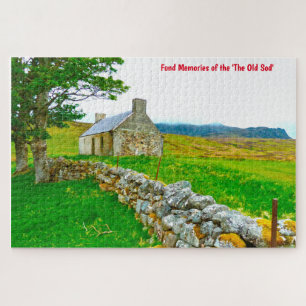 Oude Ierse Cottage Galway Ierland. Legpuzzel