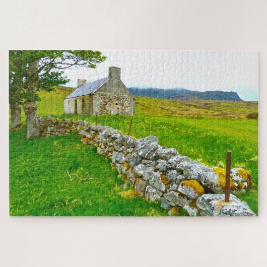 Oude Ierse Cottage Galway Ierland. Legpuzzel (Horizontaal)