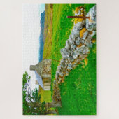 Oude Ierse Cottage Galway Ierland. Legpuzzel (Verticaal)