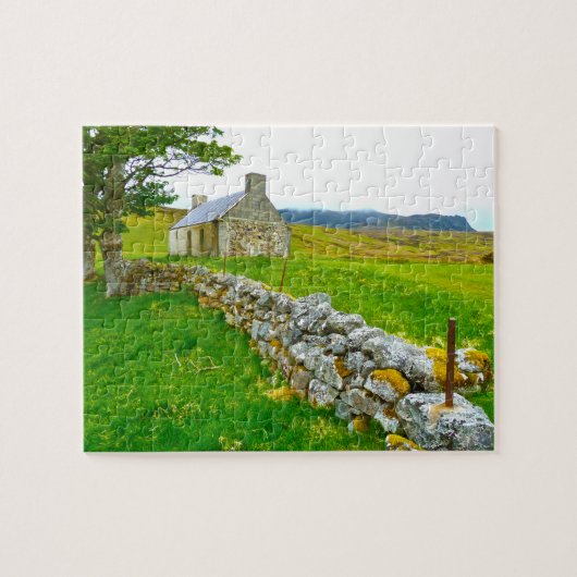 Oude Ierse cottage Galway Ierland. Legpuzzel (Horizontaal)