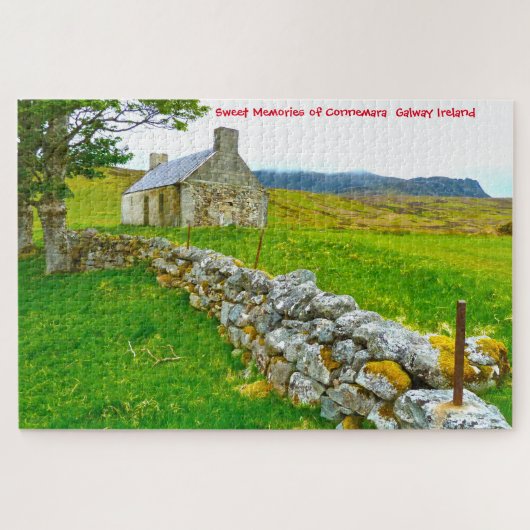 Oude Ierse Cottage Galway Ierland. Legpuzzel (Horizontaal)