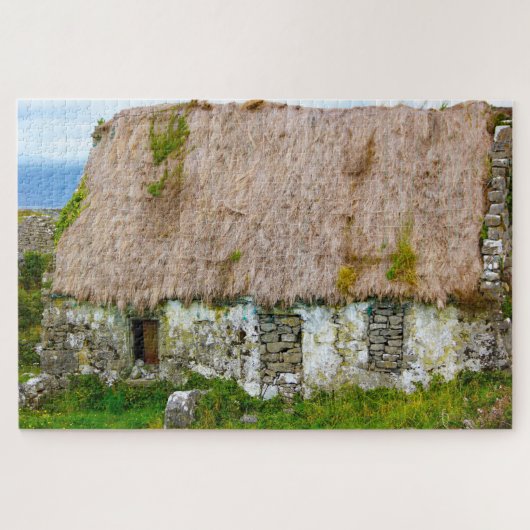 Oude Ierse cottage Galway Ierland. Legpuzzel (Horizontaal)