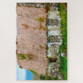 Oude Ierse cottage Galway Ierland. Legpuzzel (Verticaal)