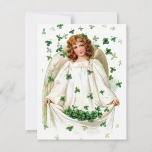Oude Ierse engel St. Patrick kaart