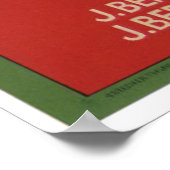  oude Ierse etiketten met schonere fruitkratten Poster (Hoek)