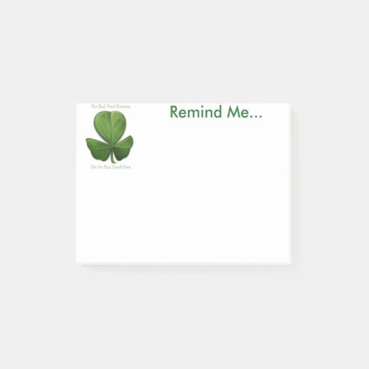 Oude Ierse Gezegden. Opmerkingen memo Post-it® Notes (Voorkant)