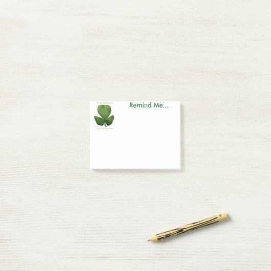 Oude Ierse Gezegden. Opmerkingen memo Post-it® Notes (Op bureau)