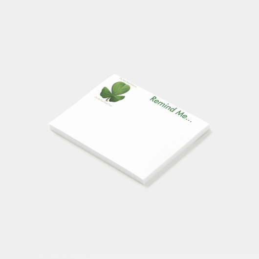 Oude Ierse Gezegden. Opmerkingen memo Post-it® Notes (Schuin)