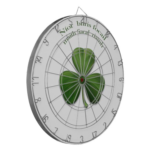 Oude Ierse gezegden over Ierse ontwerpproducten Dartbord (Voorkant Links)