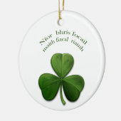 Oude Ierse gezegden over Ierse ontwerpproducten Keramisch Ornament (Links)