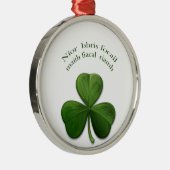 Oude Ierse gezegden over Ierse ontwerpproducten Metalen Ornament (Rechts)