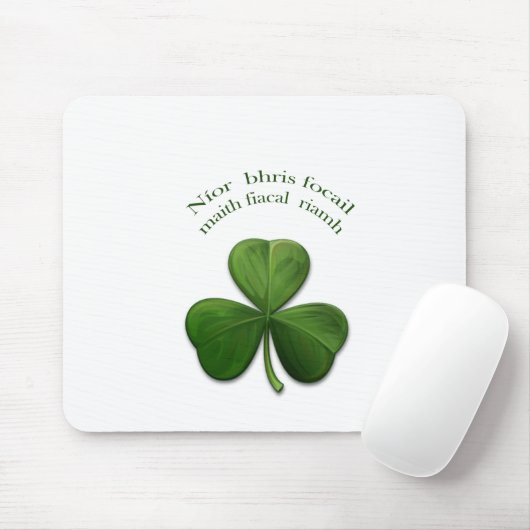 Oude Ierse gezegden over Ierse ontwerpproducten Muismat (Met muis)