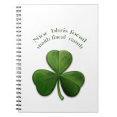 Oude Ierse gezegden over Ierse ontwerpproducten Notitieboek (Voorkant)