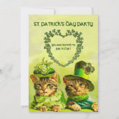 OUDE IERSE KATTEN, ST.PATRICKS-DAGPARTY KAART (Voorkant)
