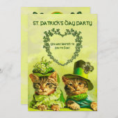 OUDE IERSE KATTEN, ST.PATRICKS-DAGPARTY KAART (Voorkant / Achterkant)
