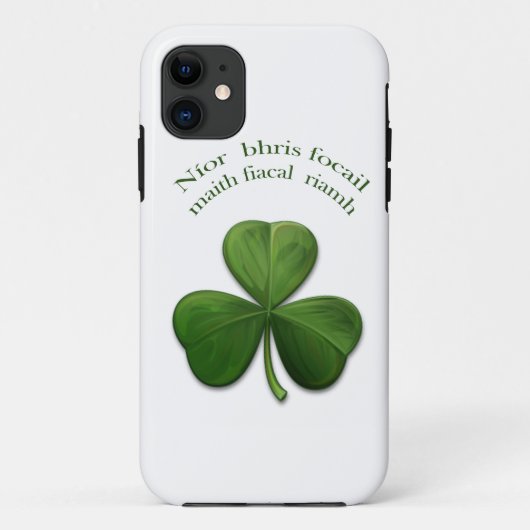 Oude Ierse spreekwoorden op Ierse ontwerpproducten Case-Mate iPhone Case (Achterkant)