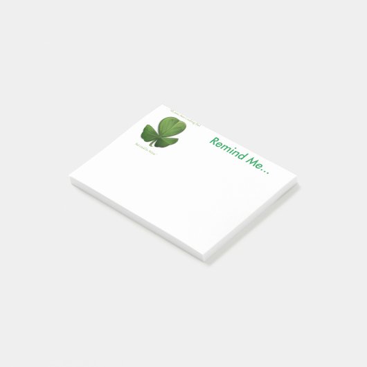 Oude Ierse Spreuk. Herinner me Notities Post-it® Notes (Schuin)