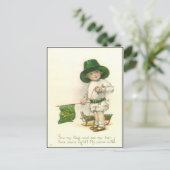 Oude Ierse St. Patrick's Day ansichtkaart Briefkaart (Staand voorkant)