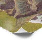 Oude Ierse vrouw die in een draaiend wiel zit Poster (Hoek)