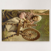 Oude Ierse wolspinner dame Legpuzzel (Horizontaal)