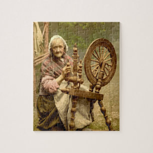 Oude Ierse Wolspinner Dame Legpuzzel