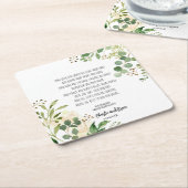 Oude Ierse zegen en weddenschap Greenery Kartonnen Onderzetters (Schuin)