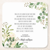 Oude Ierse zegen en weddenschap Greenery Kartonnen Onderzetters (Voorkant)