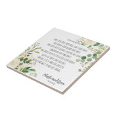 Oude Ierse zegen en weddenschap Greenery Tegeltje (Zijkant)