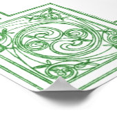 Oude Ierse zegen in Keltische Knots Poster (Hoek)