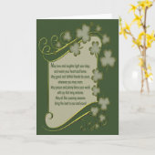 Oude Ierse zegen Kaart (Gele Bloem)