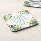 Oude Ierse Zegen op Goudstof en Rozen Bier Onderzetter (Linkerzijde)