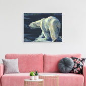 Oude Ijsbeer, Arctische Zeeleven Dieren Canvas Afdruk (Insitu (Woonkamer))