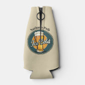 Oude IJskoude Bier Aangepaste Naam of Tekst Flesjeskoeler (Achterkant)