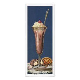 Oude IJsmilkshake, Slagroom & Kers Foto Afdruk
