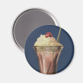 Oude IJsmilkshake, Slagroom & Kers Magneet (Voorkant / Achterkant)