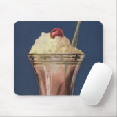 Oude IJsmilkshake, Slagroom & Kers Muismat (Met muis)