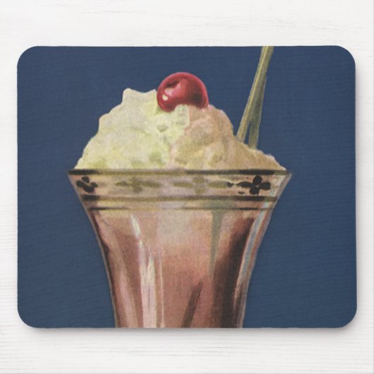 Oude IJsmilkshake, Slagroom & Kers Muismat (Voorkant)