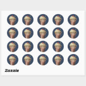 Oude IJsmilkshake, Slagroom & Kers Ronde Sticker (Vel)