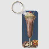 Oude IJsmilkshake, Slagroom & Kers Sleutelhanger (Voorkant)