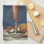 Oude IJsmilkshake, Slagroom & Kers Theedoek (Quarter Fold)