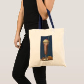 Oude ijsshake met slagroom en kers tote bag (Voorkant (product))