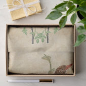 Oude IJsvogel Vogel en Rozen Tissuepapier (Geschenk)