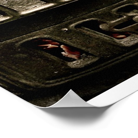 Oude IJzer Parlor Stove Front Poster (Hoek)