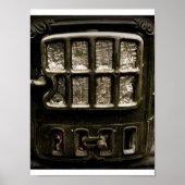 Oude IJzer Parlor Stove Front Poster (Voorkant)