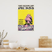  oude ijzerzijden 1926 Silent War Film Poster (Keuken)