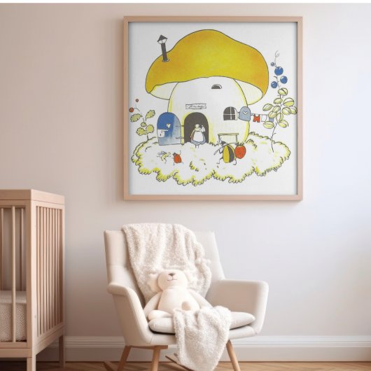 Oude illustratie door Else Wenz Vietor Poster