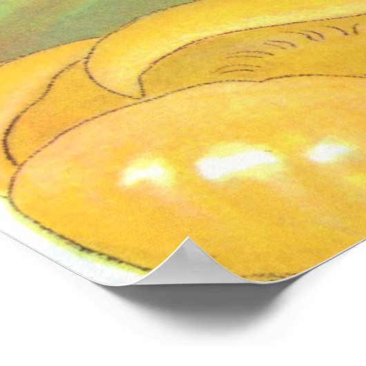 Oude illustratie Duimelijntje door Elsa Beskow Poster (Hoek)