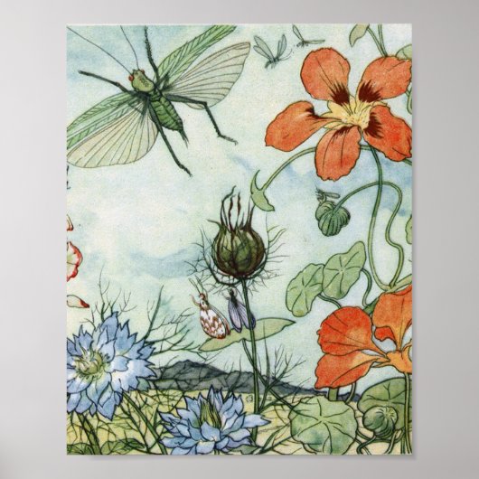 Oude illustratie Else Wenz Vietor Poster (Voorkant)