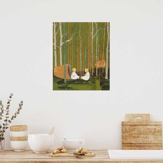 Oude illustratie Sibylle Von Olfers Poster (Keuken)