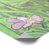 Oude illustratie van Duimelijntje door Elsa Beskow Poster (Hoek)